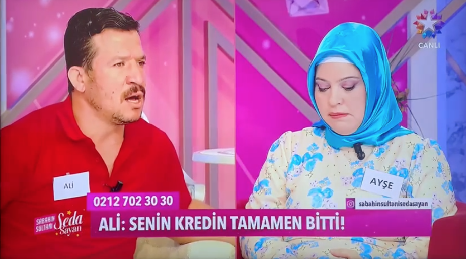 sabahlarin sultani seda sayan programinda skandal canli yayinda kufur etti eski esine vazo firlatti